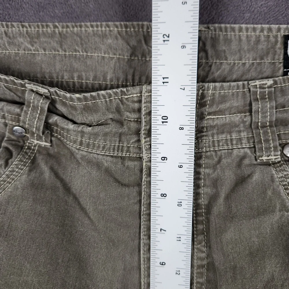Kuhl Revolvr Pants Mens 32x34 Khaki Green Utility Cargo Stretch Hiking Workwear